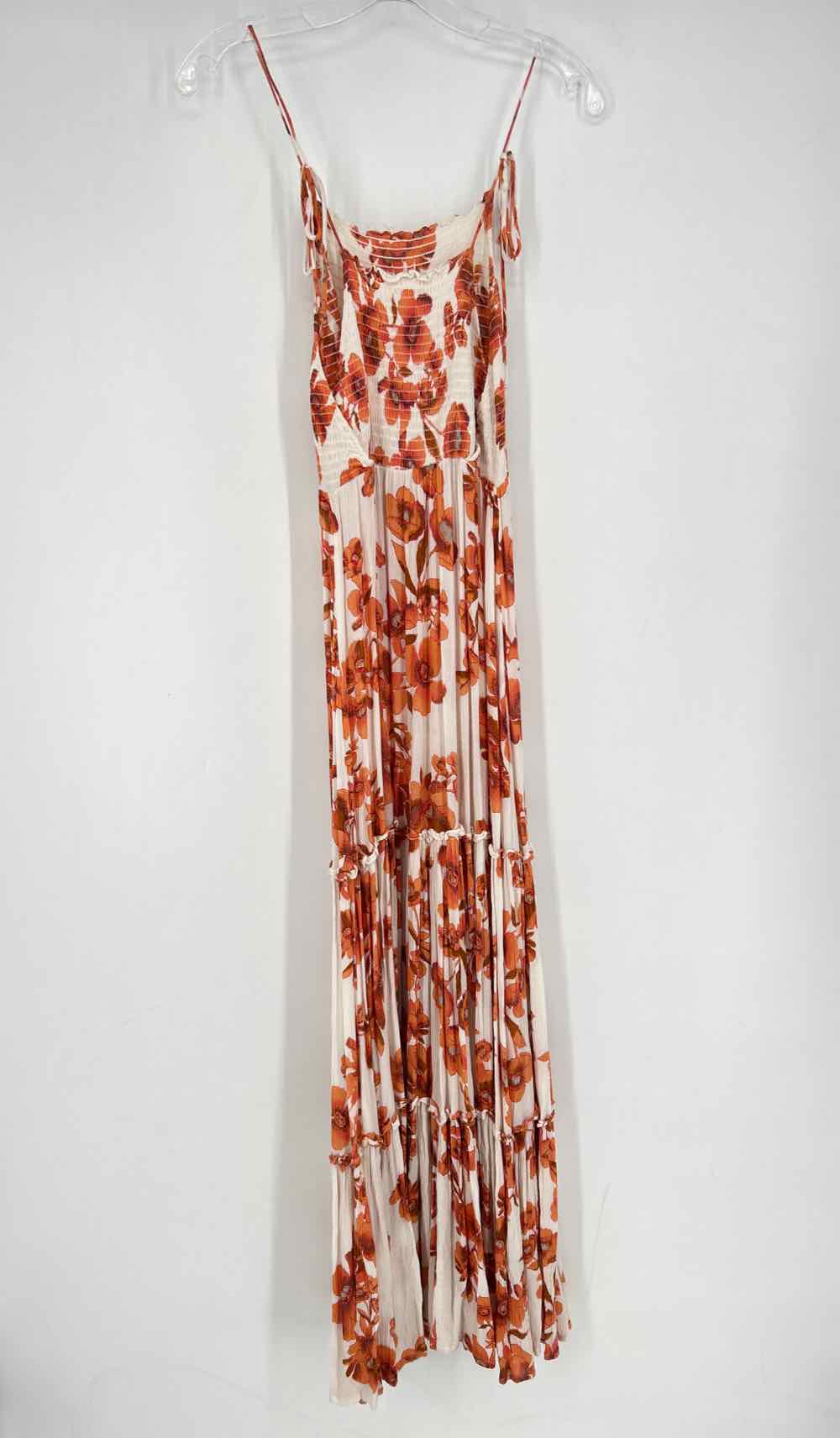 Intimately FP Size S White & Orange Floral Sleeveless Dress