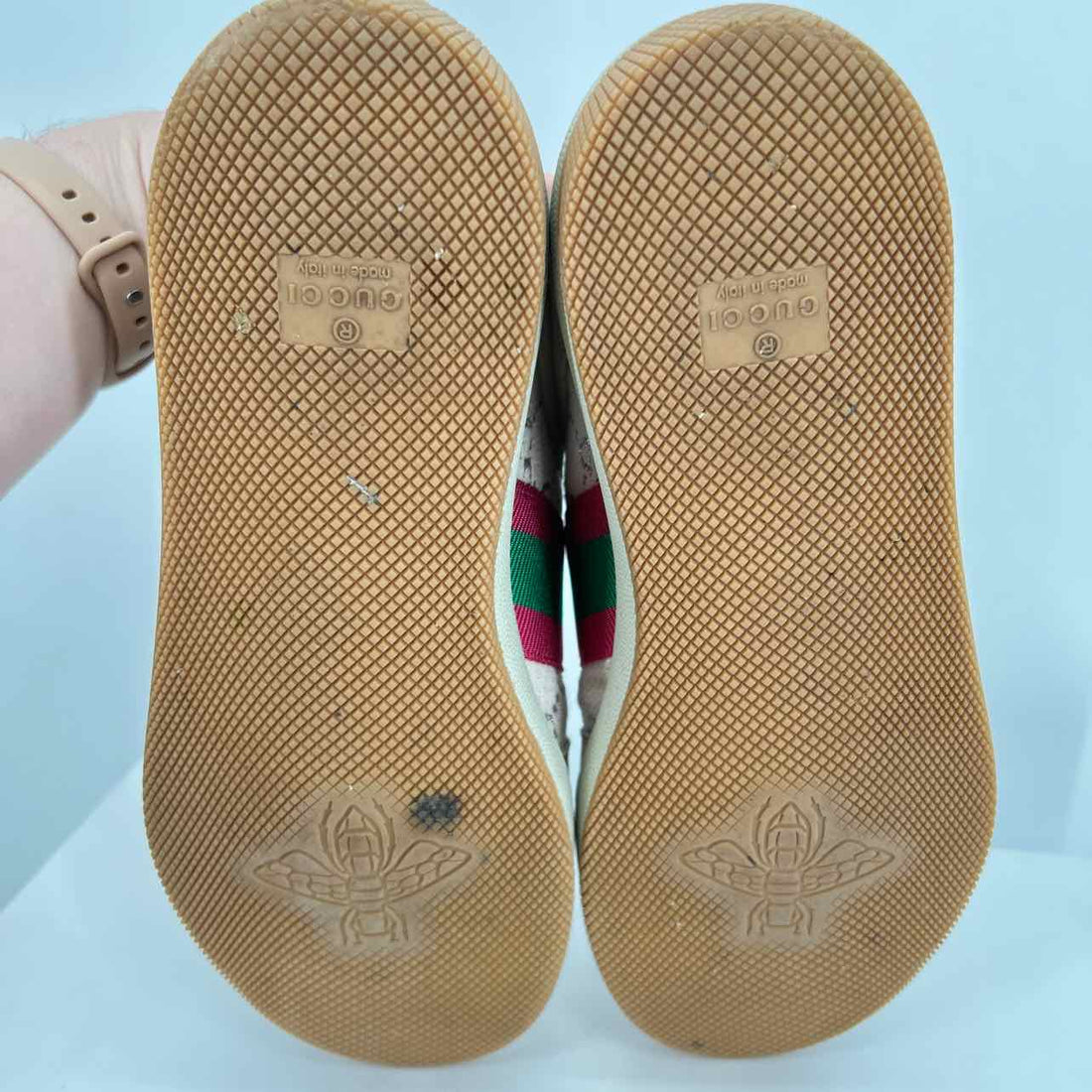 Gucci Women Size 39.5 Beige Like New Sneakers