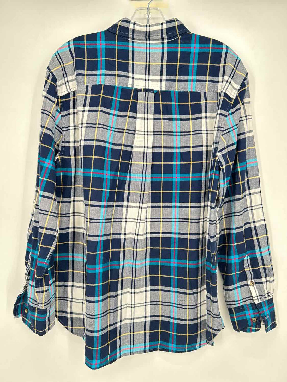 Southern Tide Size L Navy Plaid Long Sleeve