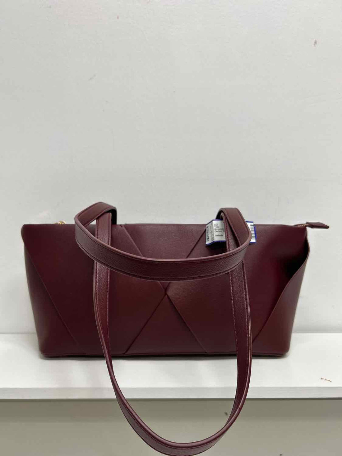 Isabelle Burgundy Faux Leather Pre Owned Tote