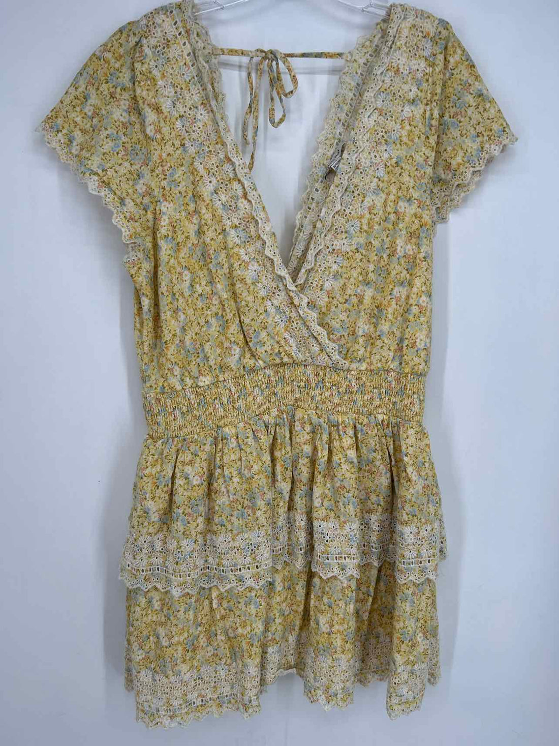 American Eagle Size XL Yellow Floral Dress