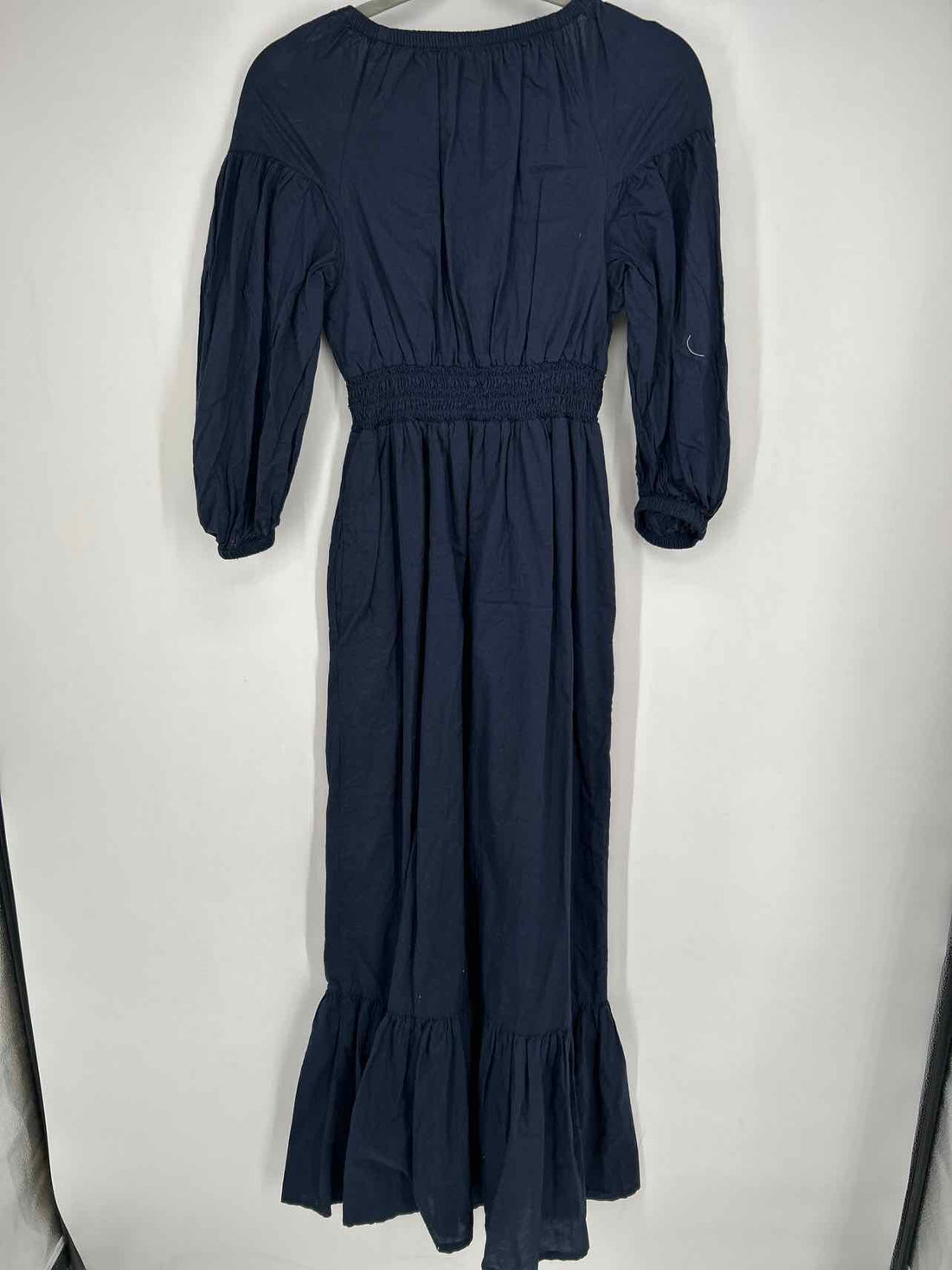 Patrons of Peace Size S Dark Navy Long Sleeve Maxi