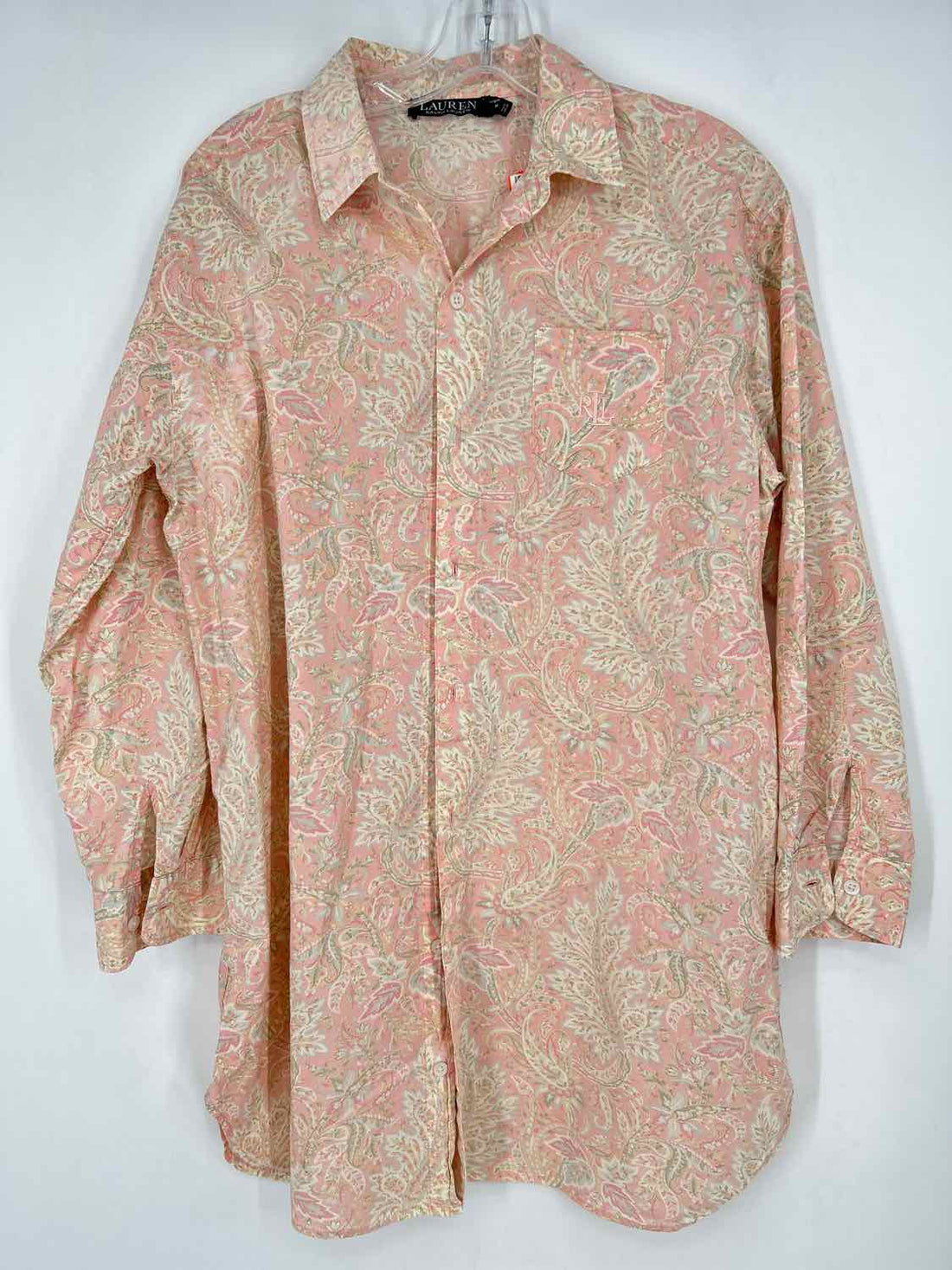 Lauren Ralph Lauren Size M Pink Paisley Dress