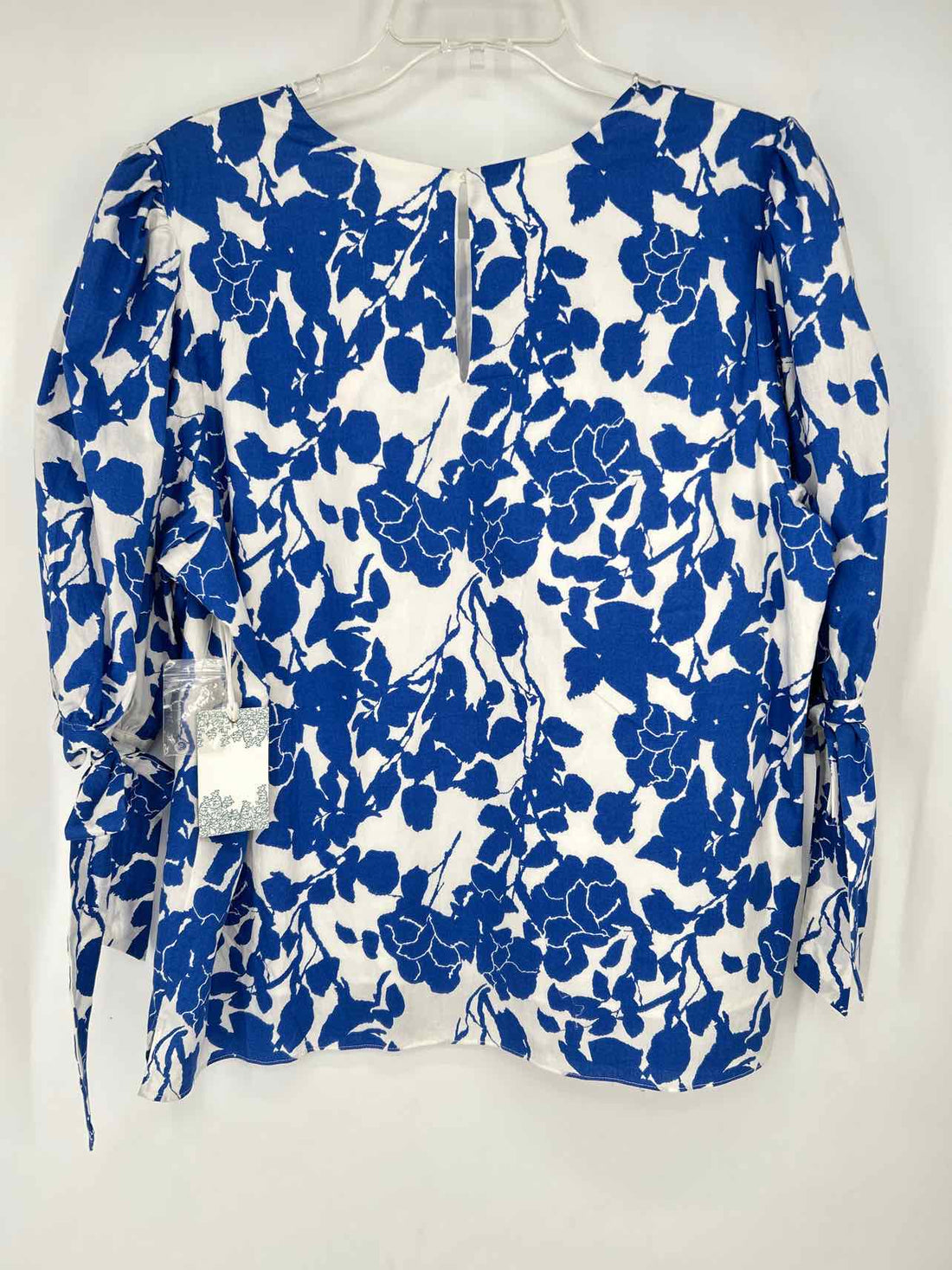 Hyacinth House Size XL White & Cobalt Blue Cotton NWT Short Sleeve
