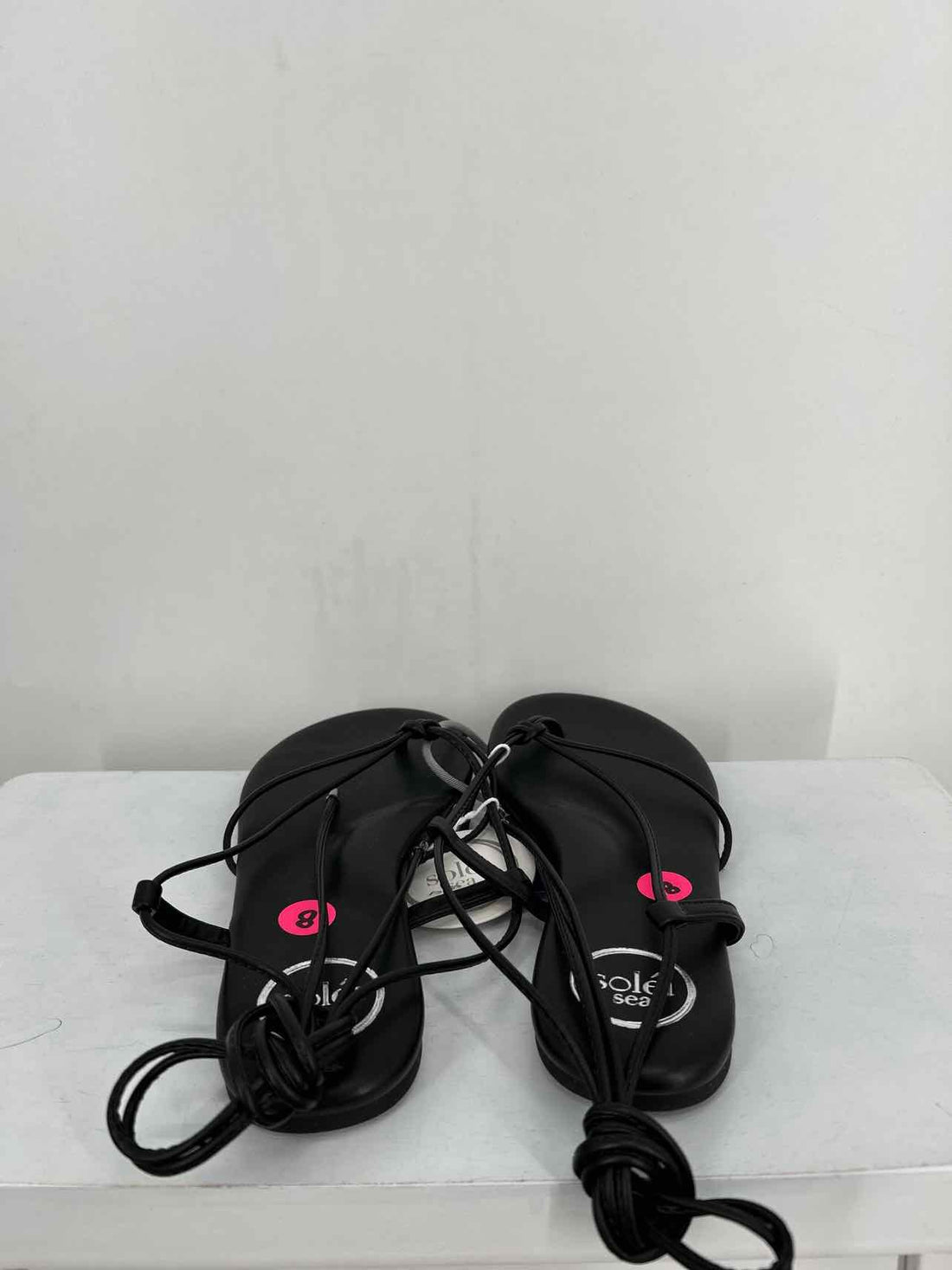 Solei Sea Women Size 8 Black NWT Sandals a