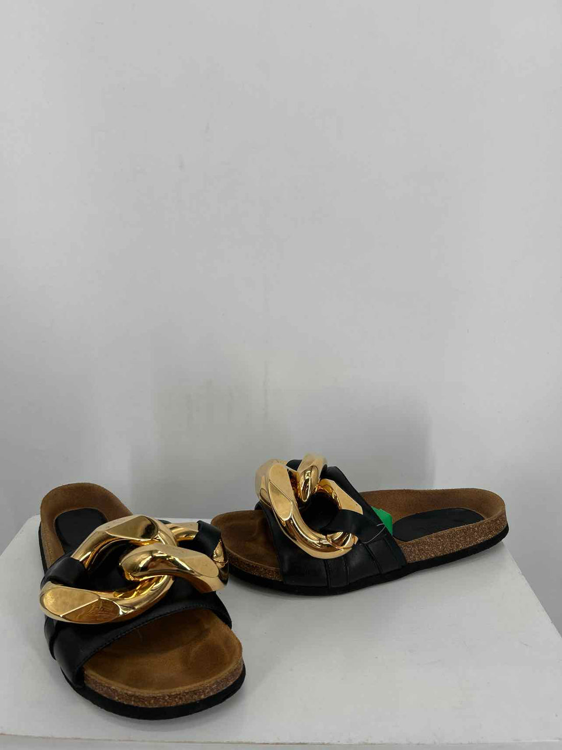 JW Anderson Women Size 38 Black & Gold Slides