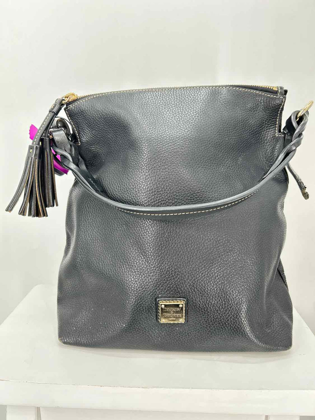 Dooney & Bourke Black Leather Pre Owned Hobo