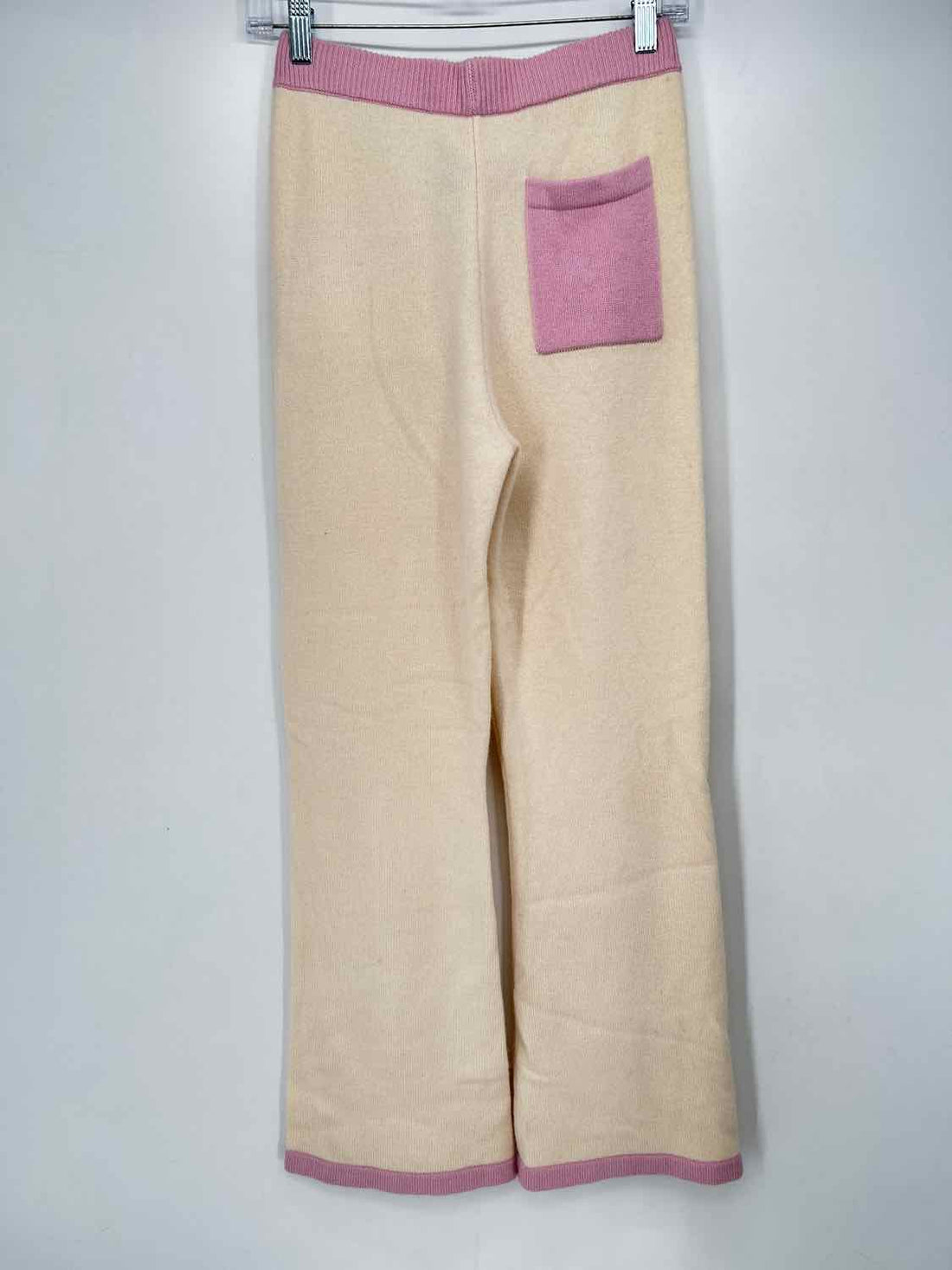 Love Shack Fancy Size S Cream & Pink Pants