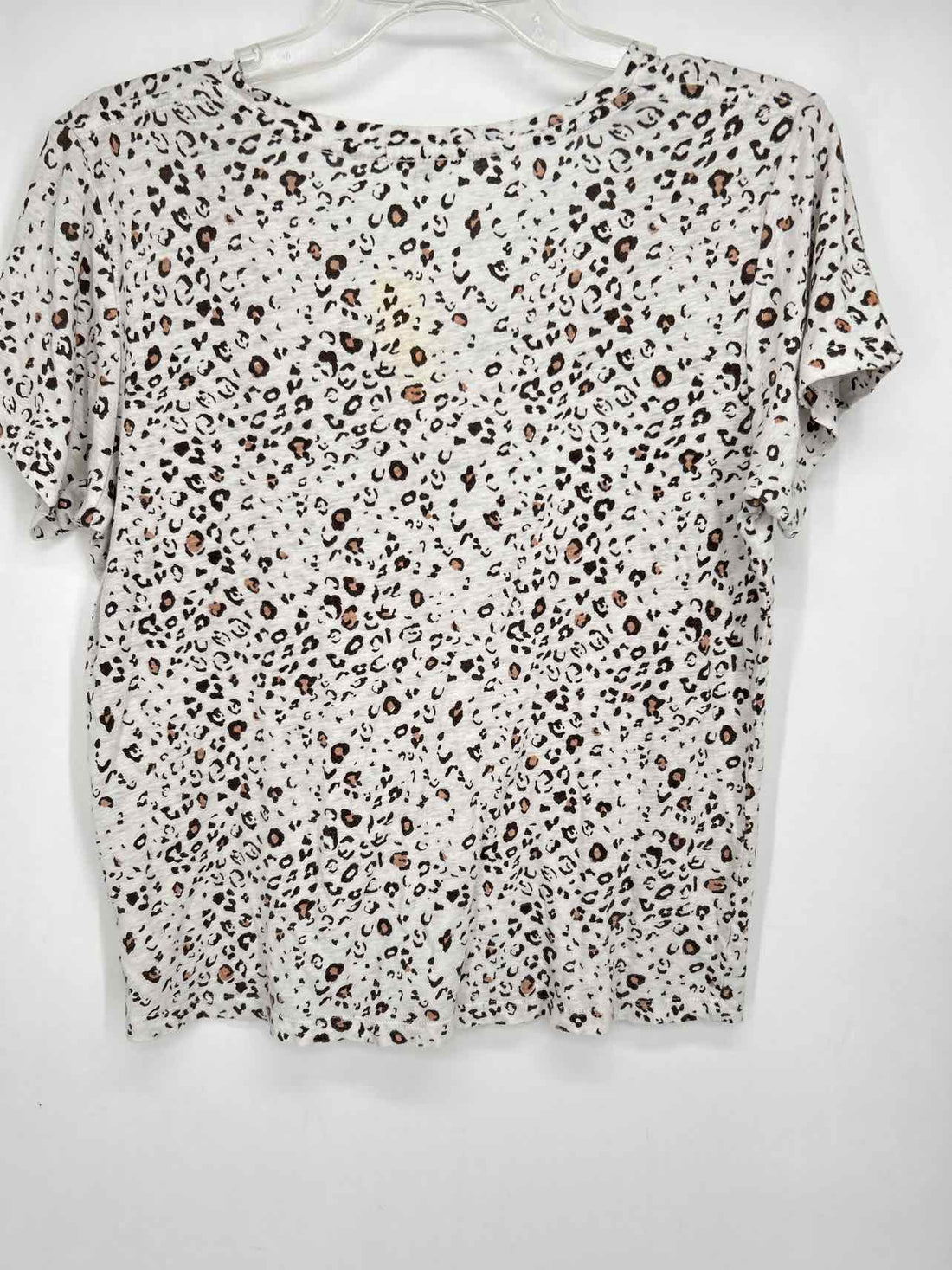 Rails Size M White Leopard Short Sleeve