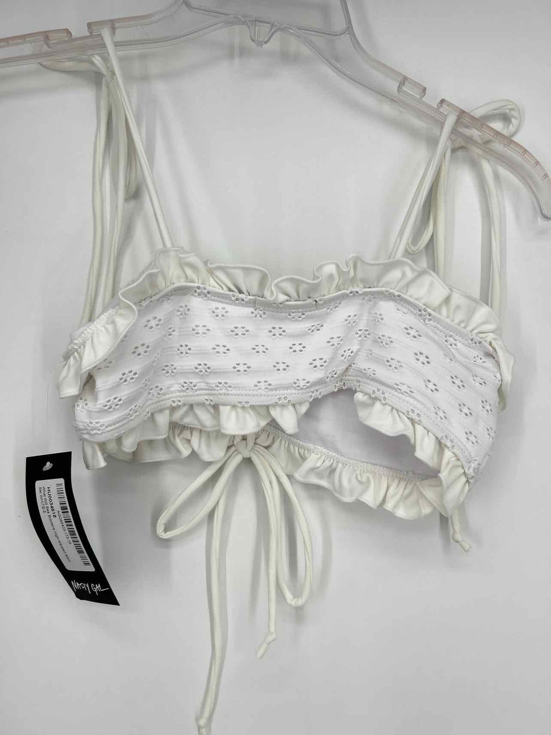 Nasty Gal Size 4 White NWT Swimsuit 2 Piece
