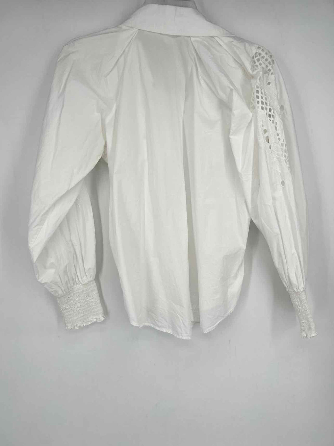 Veronica Beard Size 6 White Eyelet Long Sleeve