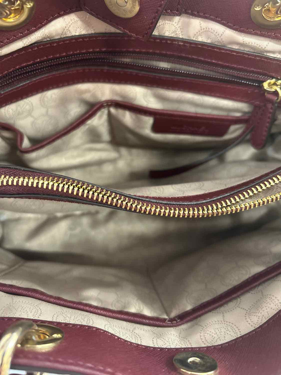 Michael Kors Cynthia Merlot Satchel