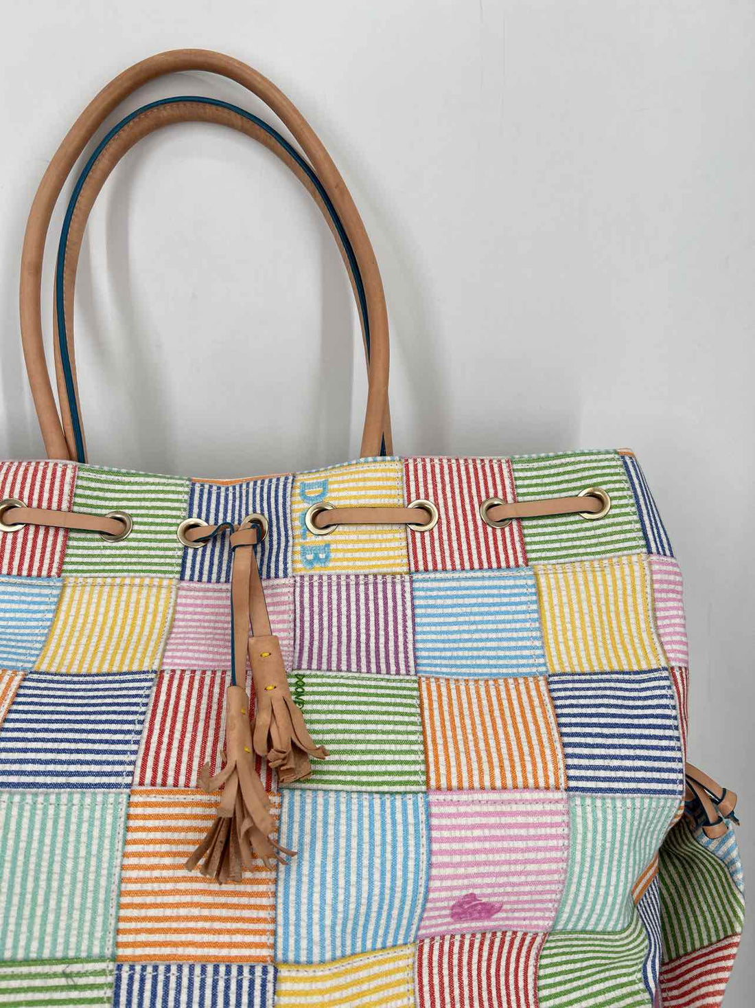 Dooney & Bourke Multi Color Canvas & Leather As Is Tote