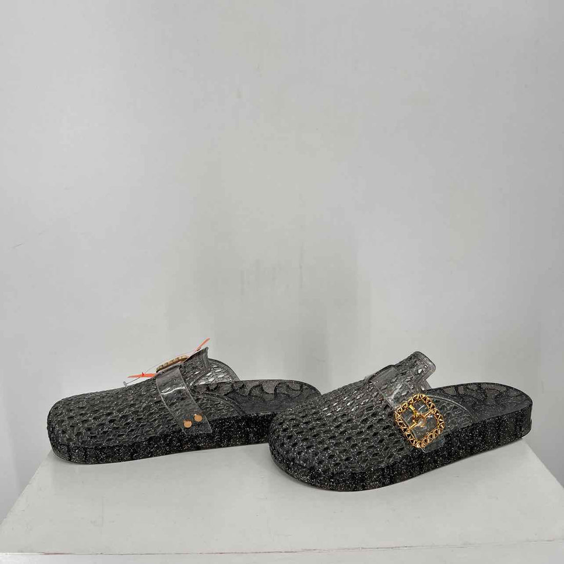 No Brand Name Women Size 39 Gray glitter Clogs