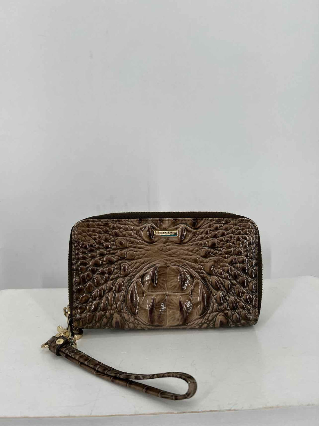 Brahmin Brown Genuine Leather Pre Owned Wallet