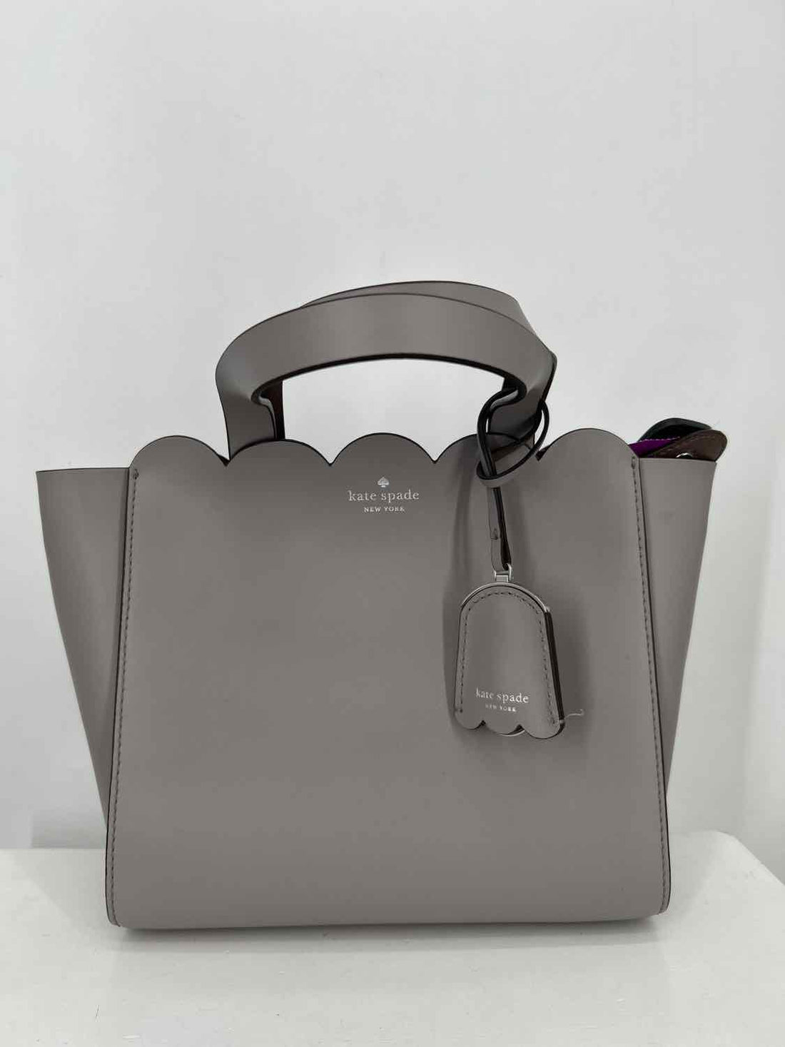 Kate Spade Gray Leather Satchel