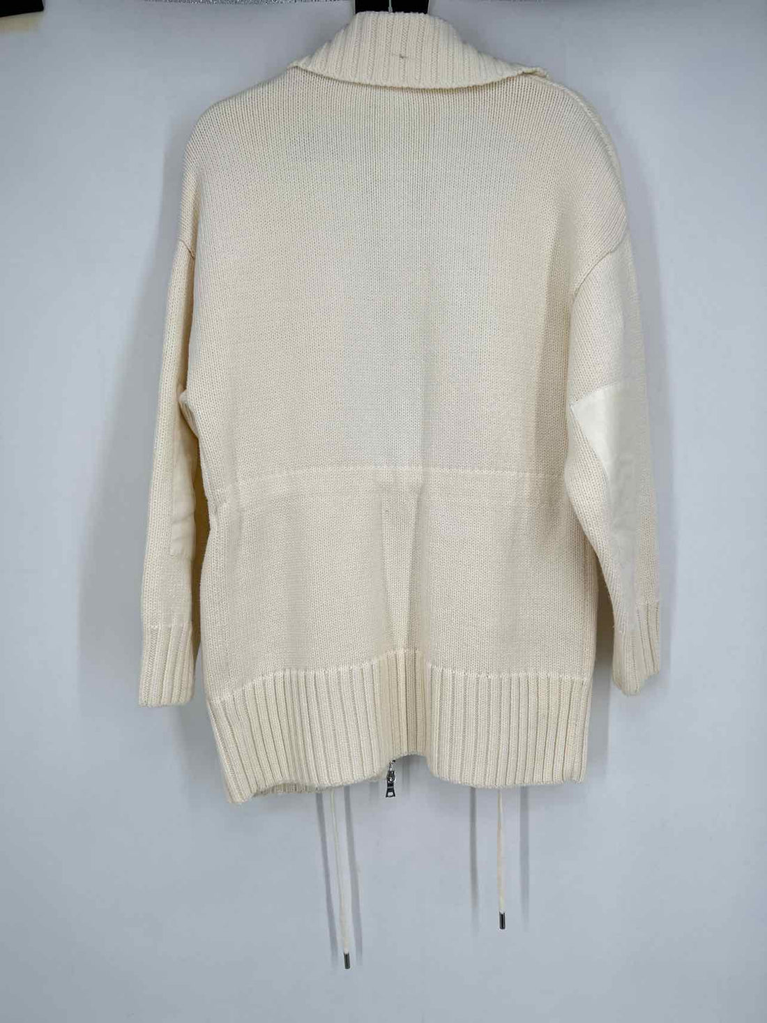 Steve Madden Size S Cream Shimmer Sweater Jacket