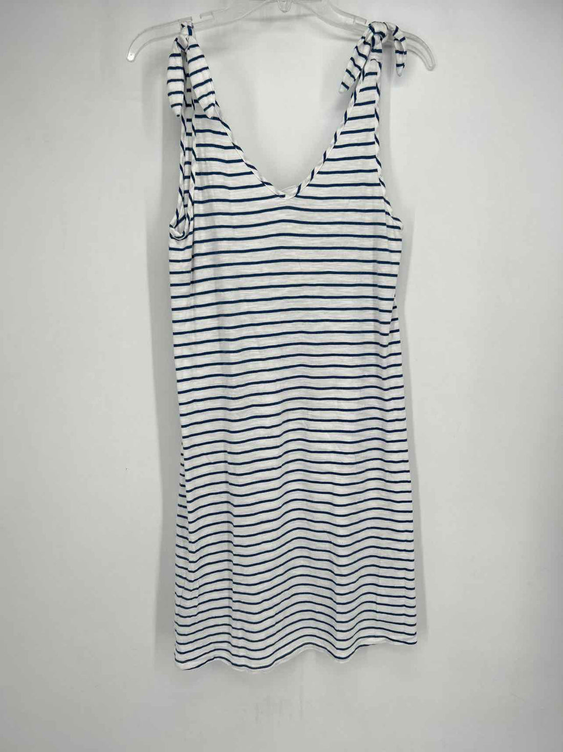Gap Size M White & Blue Striped Dress