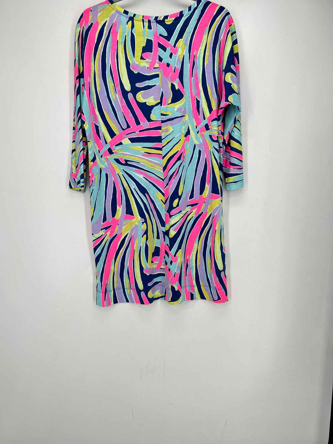 M Blue Print Lilly Pulitzer Dress Long Sleeve