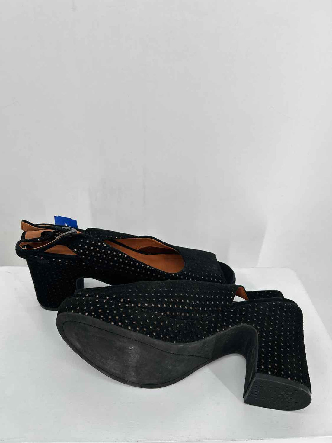 Gentle Souls Women Size 9 Black Dot Heels