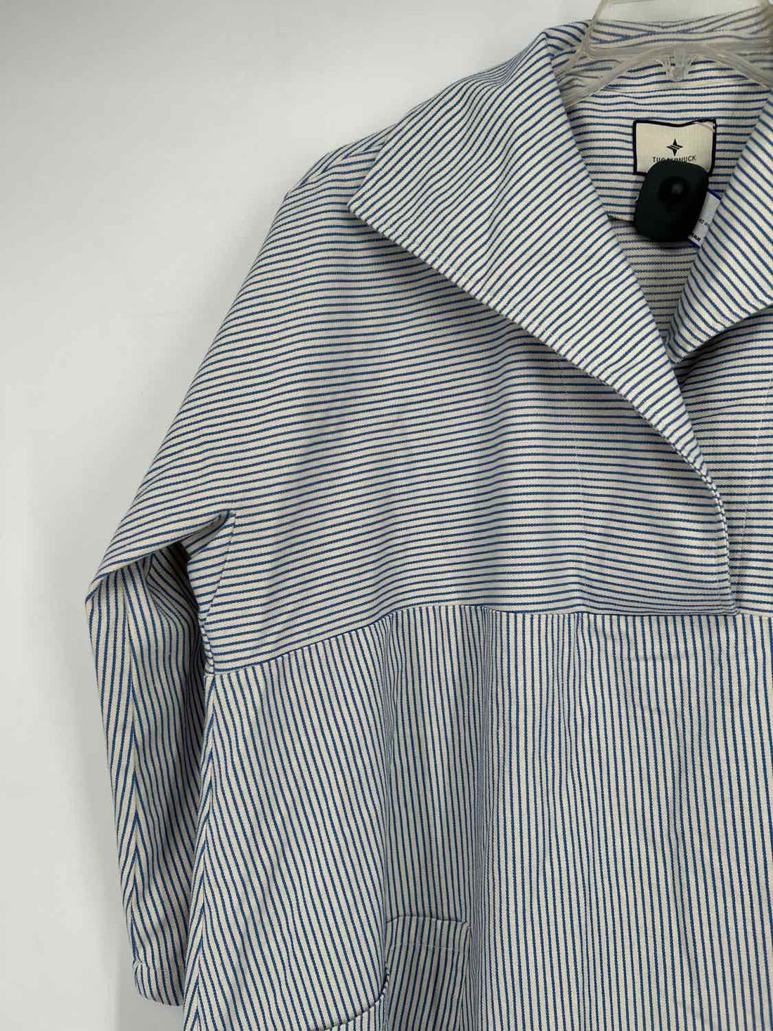 Tuckernuck Size XXXL White & Blue Striped Long Sleeve Dress