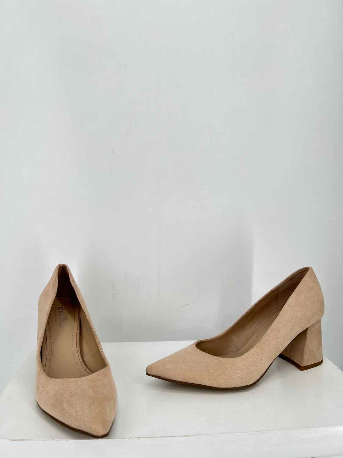 Charles David Women Size 8 Tan Faux Suede Heels