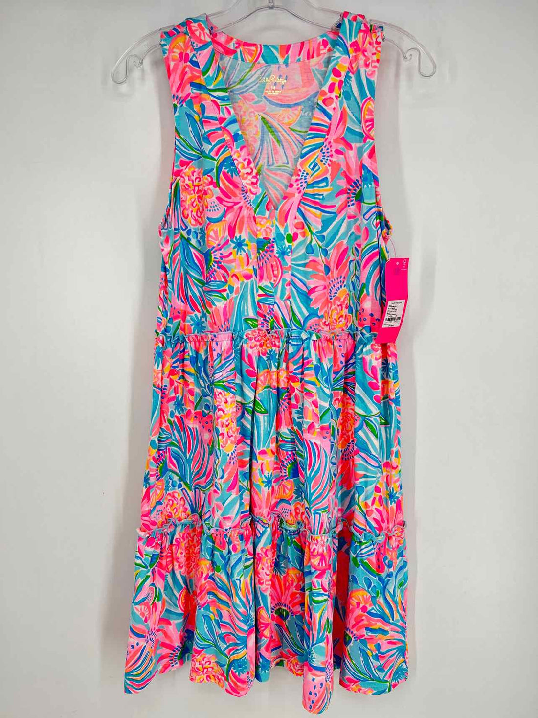 Lilly Pulitzer M Pink & Blue Print NWT Lilly Pulitzer Dress