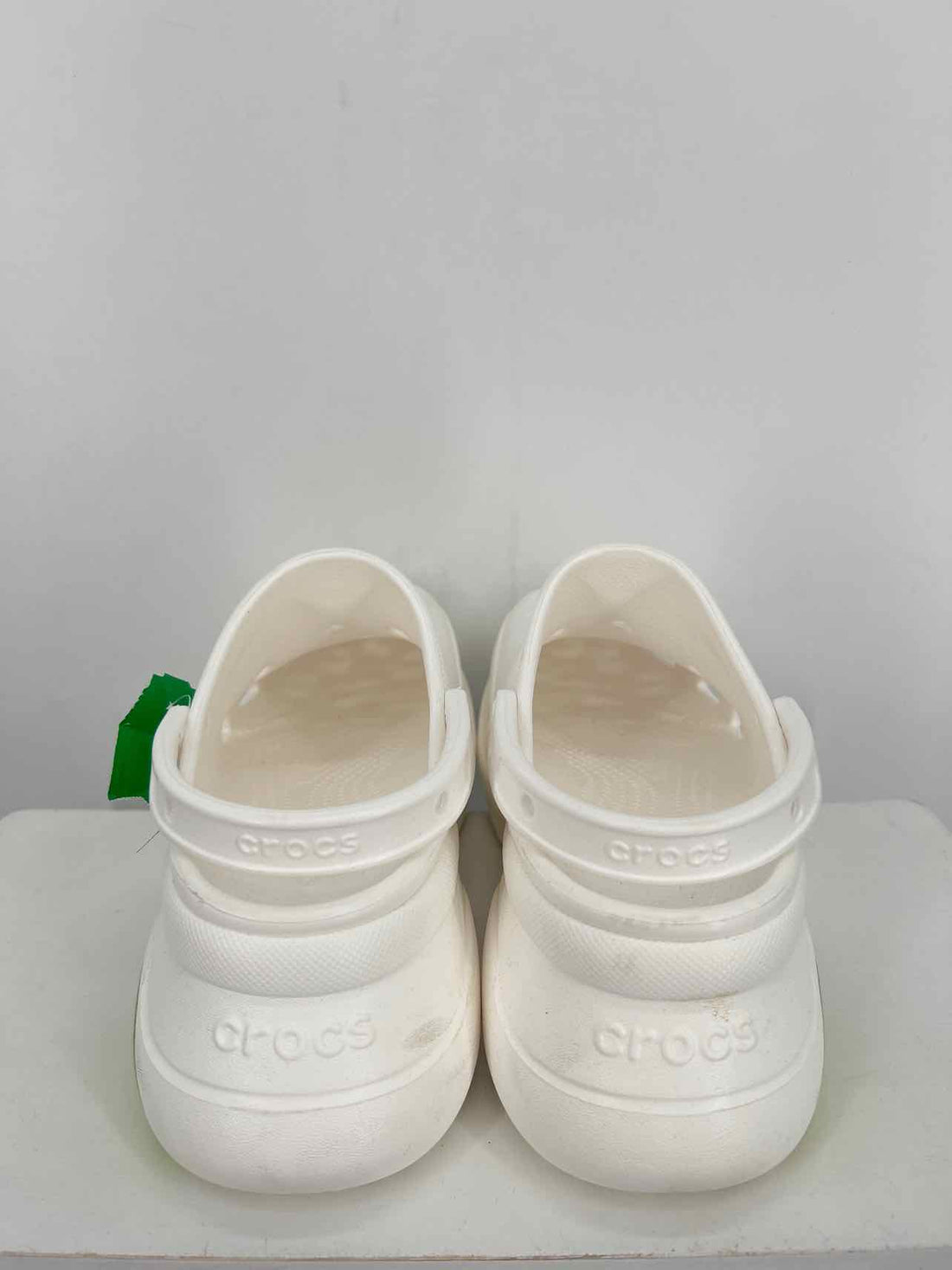 Crocs Women Size 10 White Print Clogs