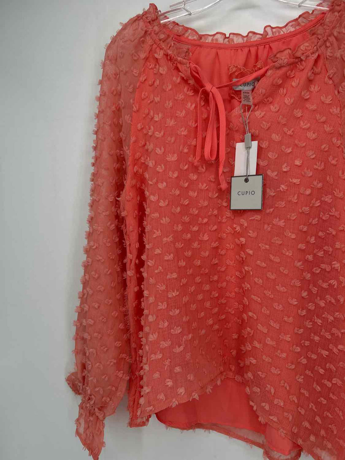 Cupio Size S Coral NWT Long Sleeve