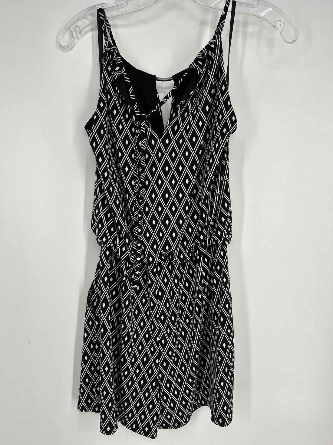 White House Black Market Size XS Black & White Print NWT Rompers