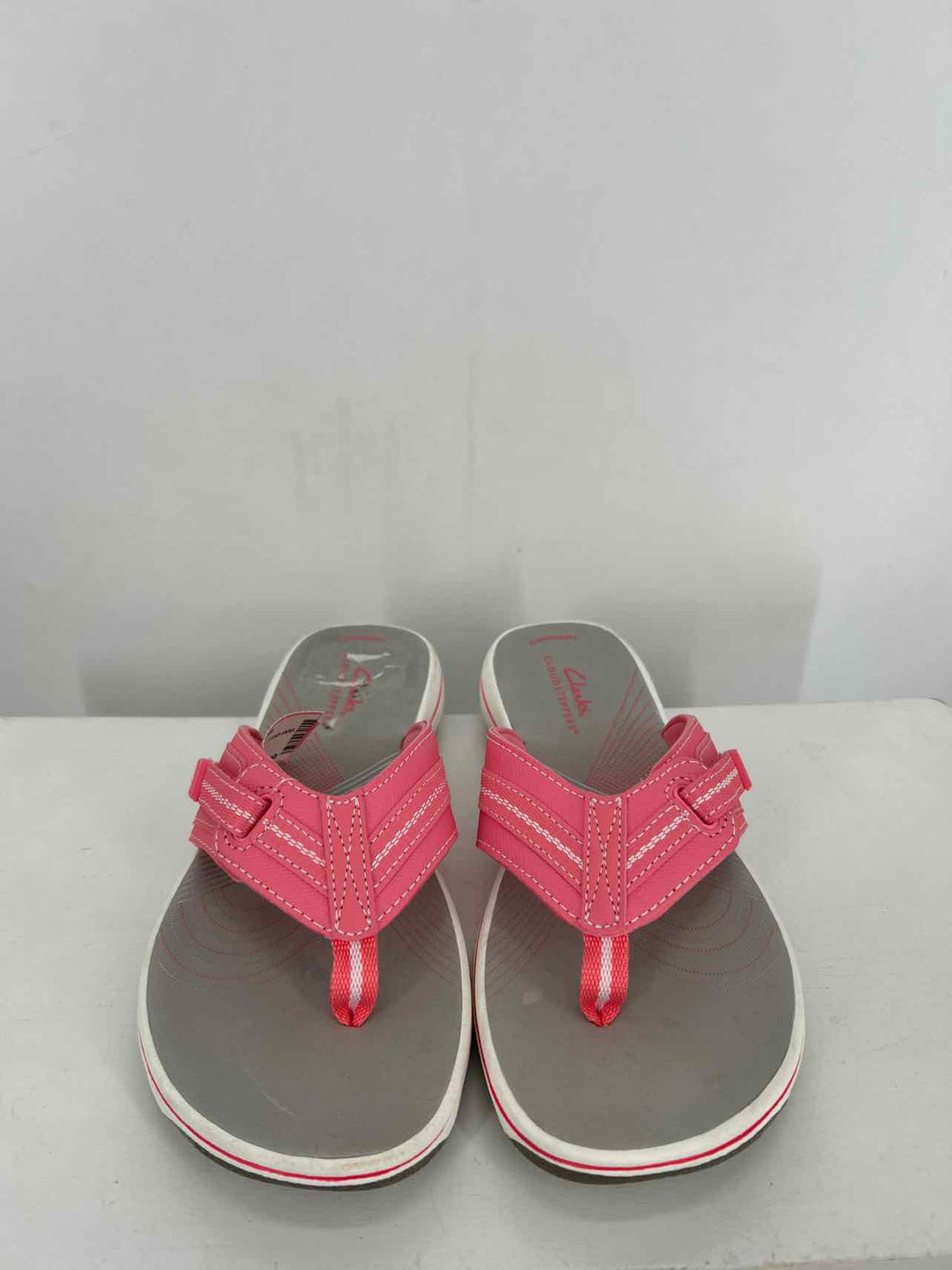 Clarks Women Size 6 Pink & White Sandals