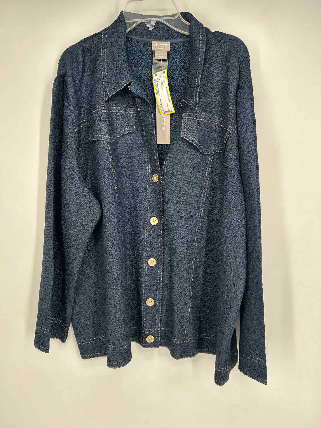 Chicos Traveler's Size 3 (16/18) Navy NWT Jacket