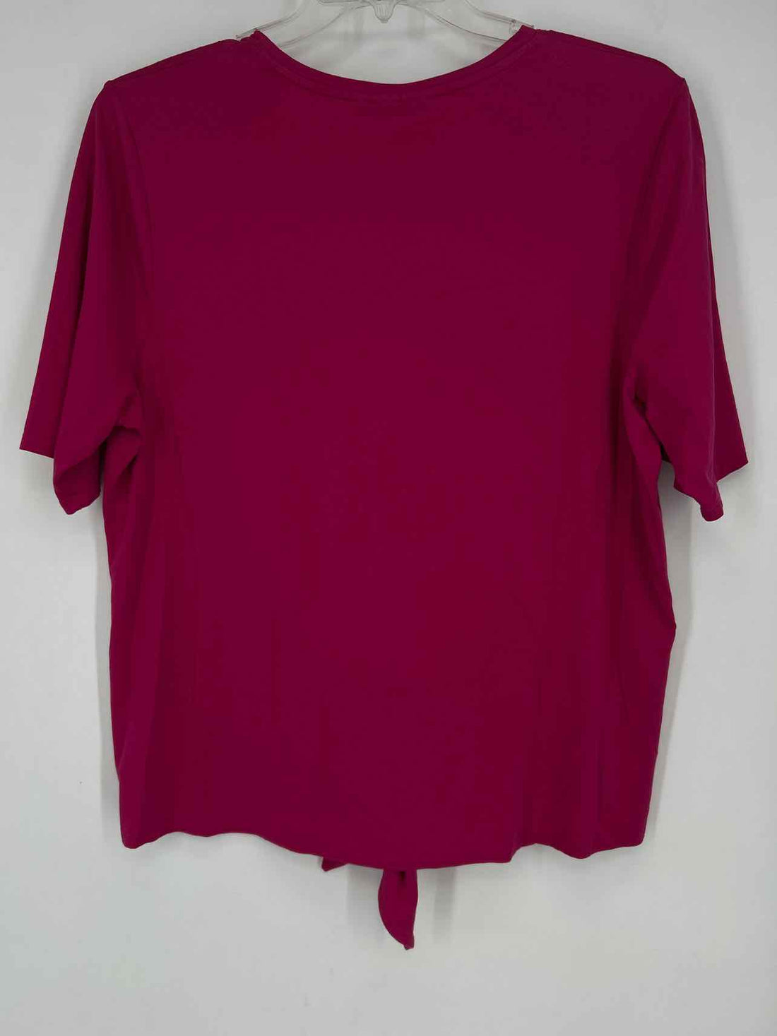Chicos Size 3 (XL) Fuschia Short Sleeve