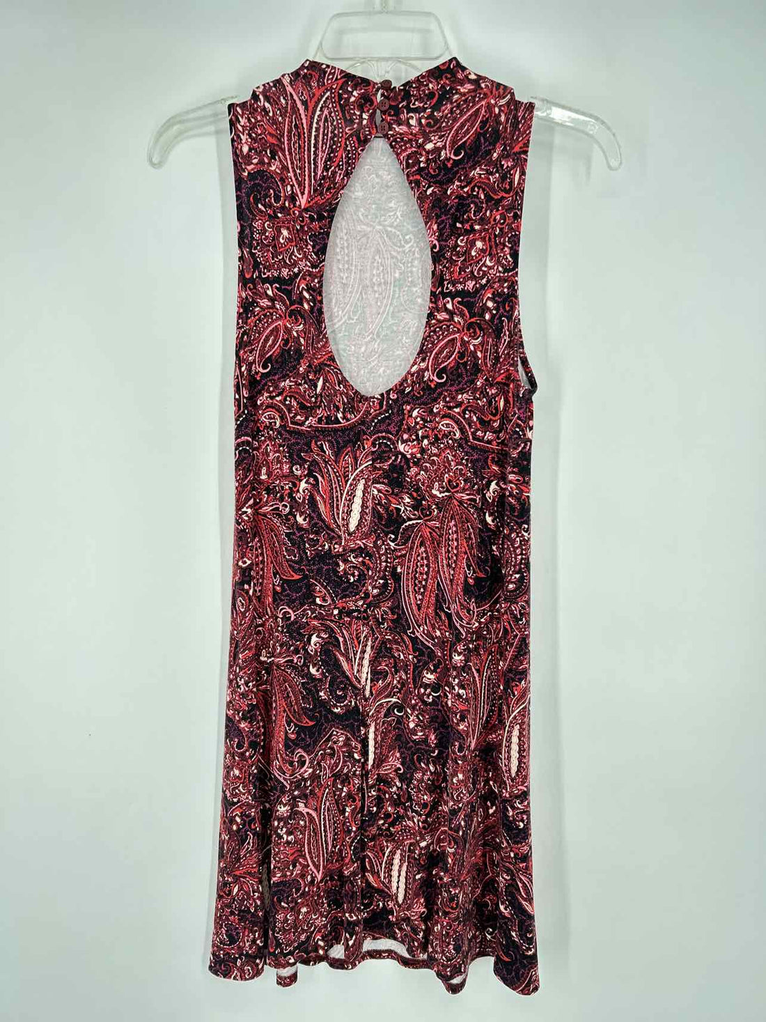 American Eagle Size XS Black & Red Paisley Dress