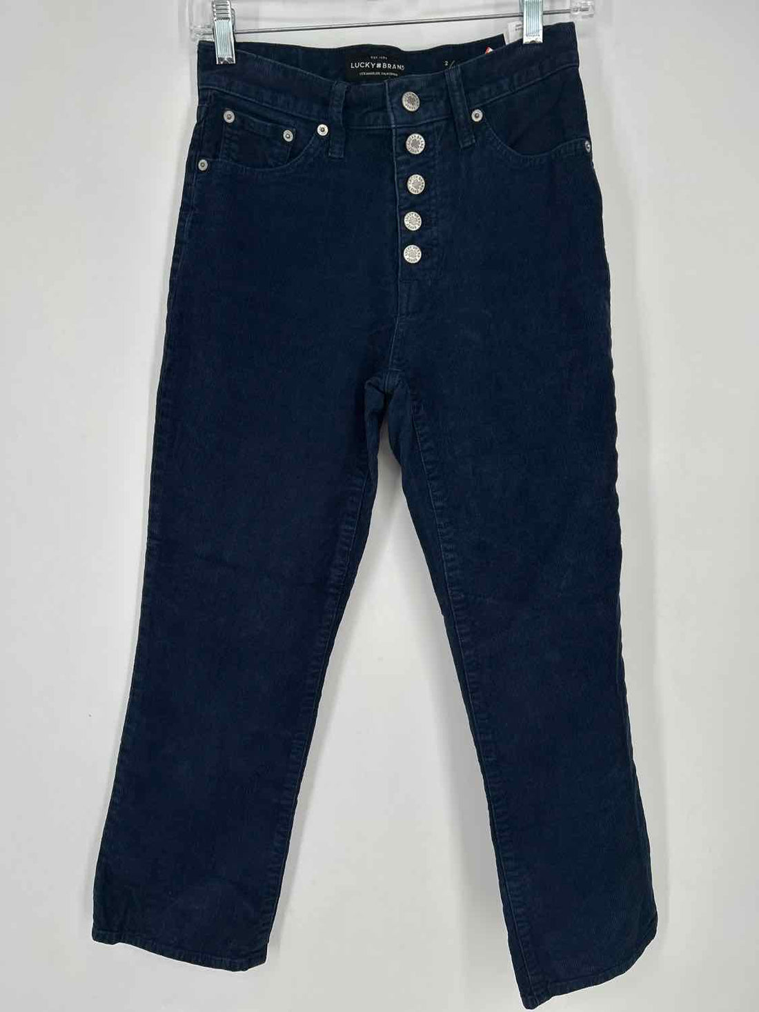 Lucky Brand Size 2 Dark Blue Corduroy Pants