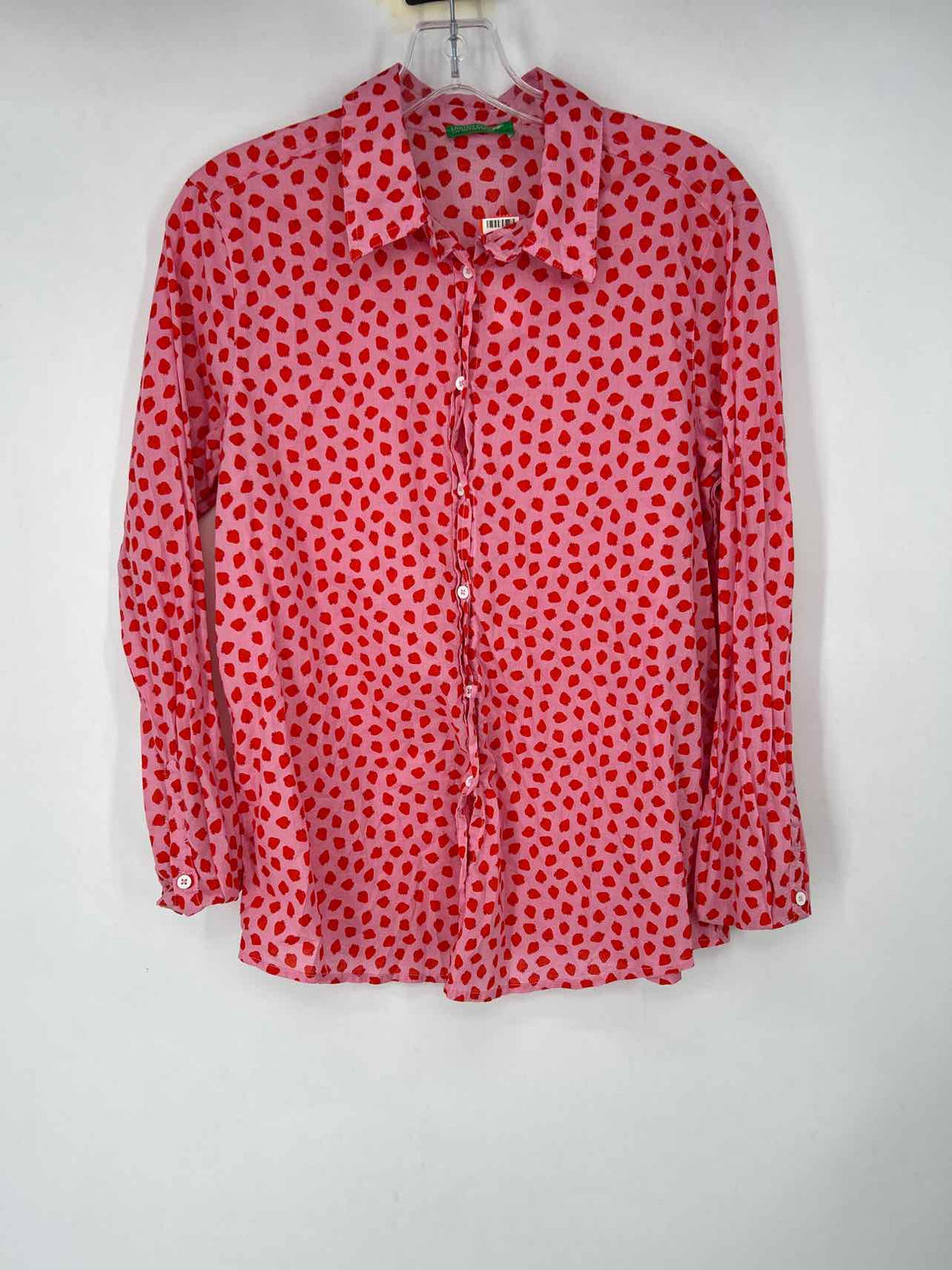 United Colors of Benetton Size M Pink & Red Long Sleeve