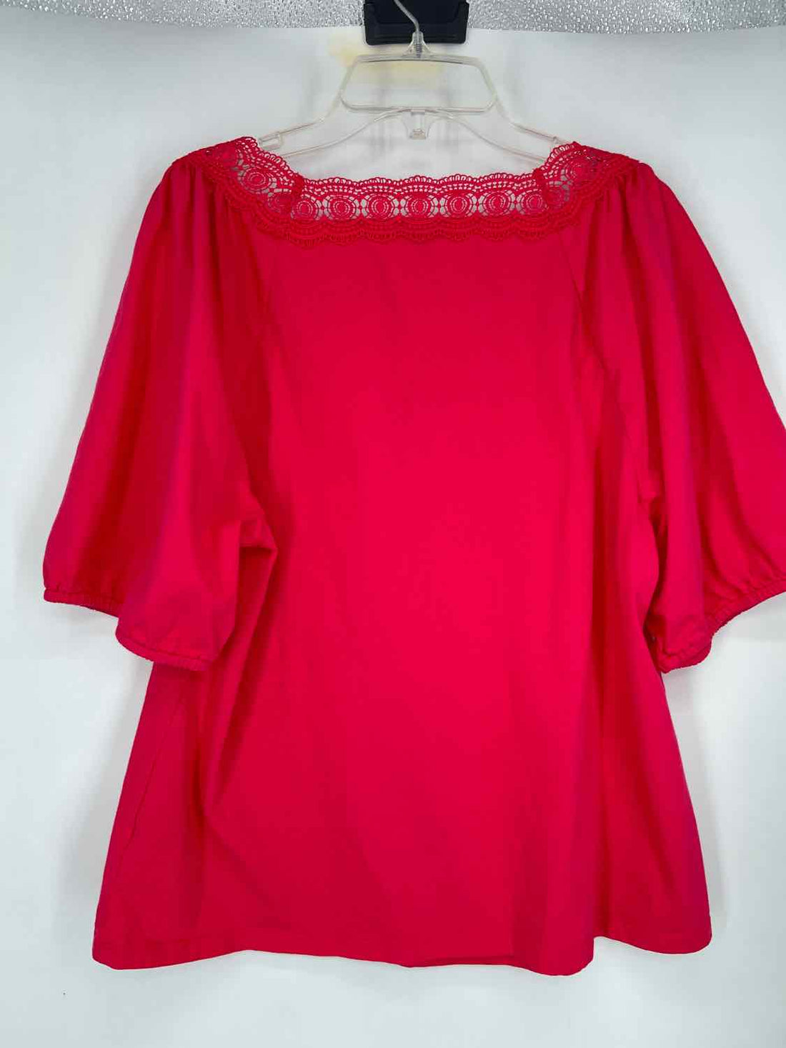 Talbots Size L Hot Pink Short Sleeve