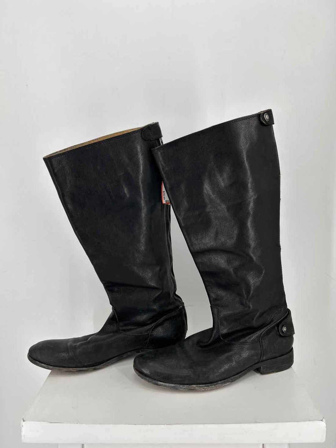 Frye *as is general scuffing* Women Size 11 Black Genuine Leather Knee-High Boot