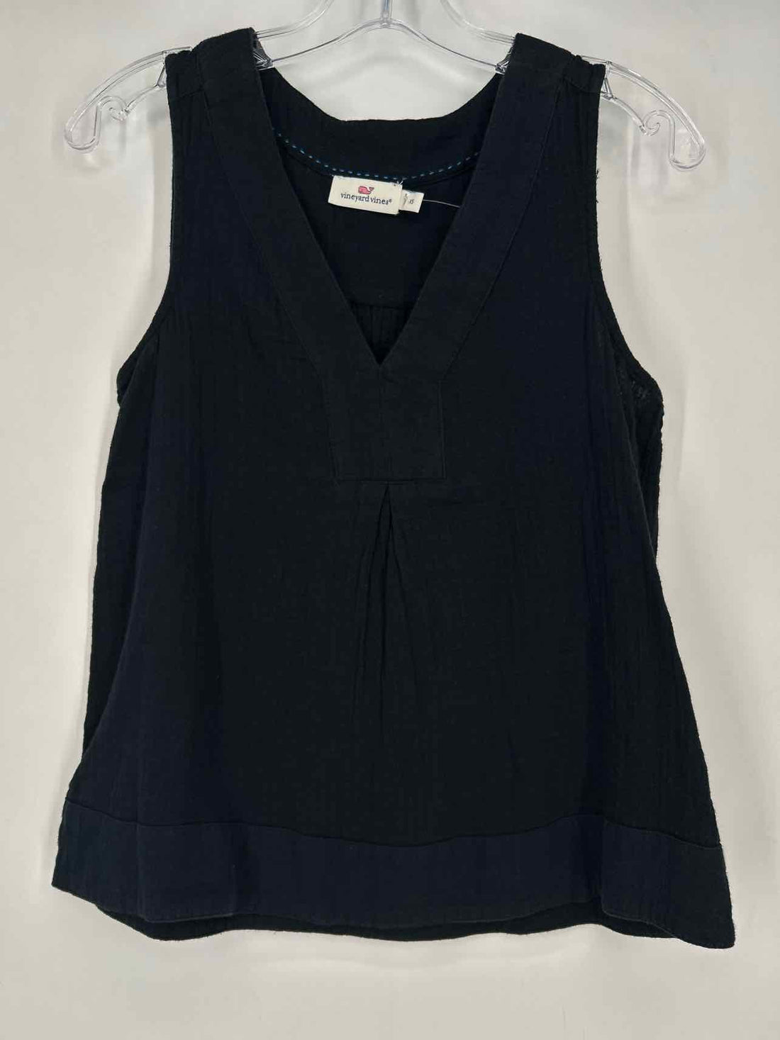 Vineyard Vines Size XS Black Gauze Sleeveless