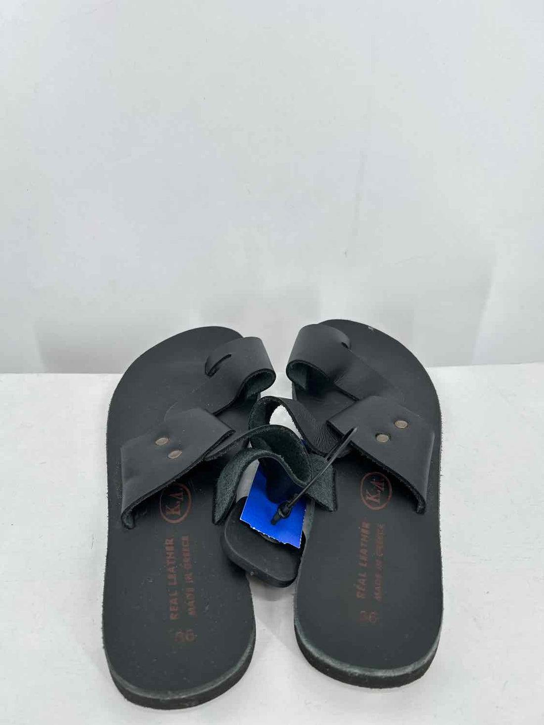 K.A. Women Size 36(6) Black Pre Owned Leather Sandals