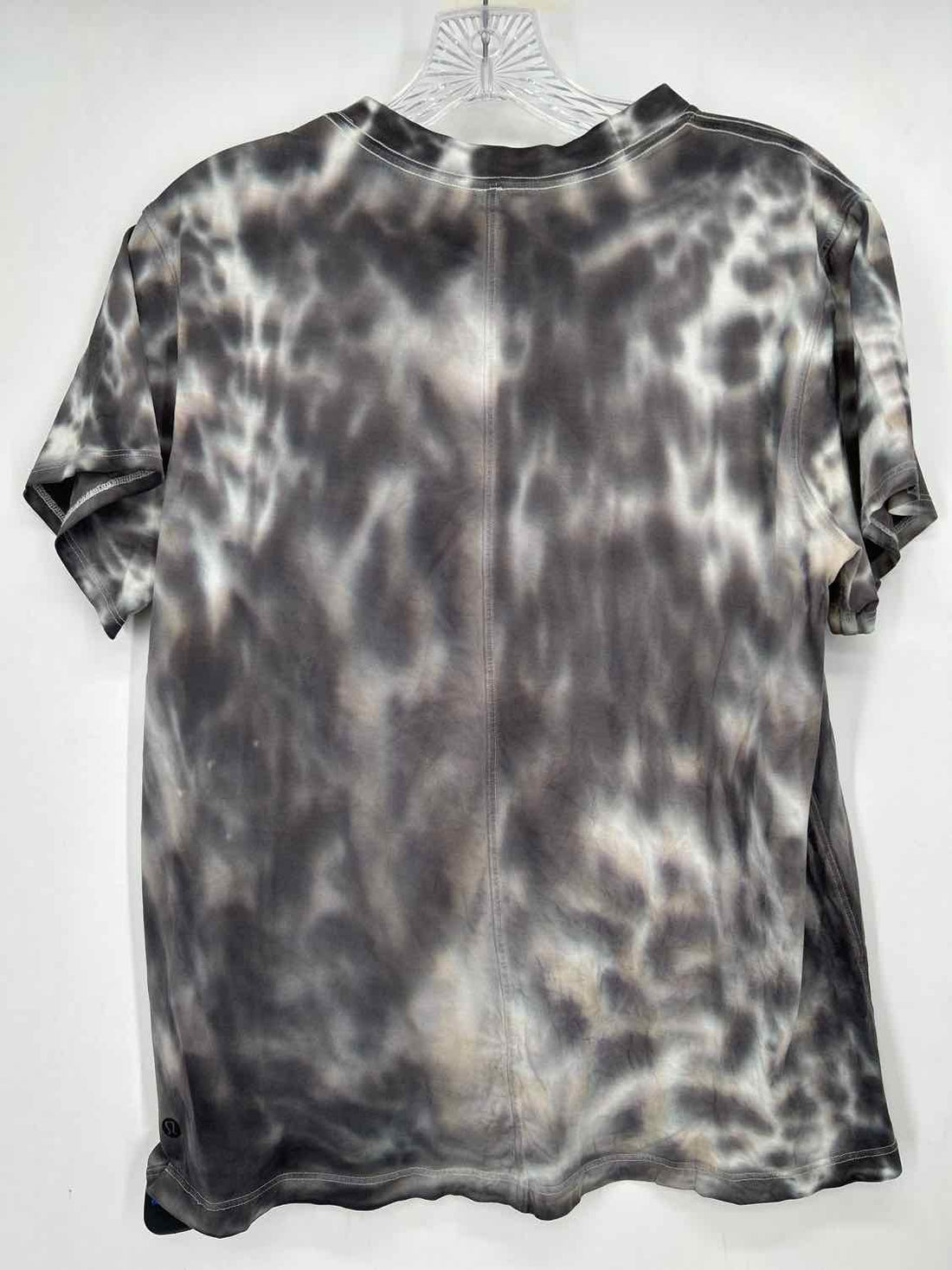 Lululemon Size M Gray Tie Dye Short Sleeve Active Tops
