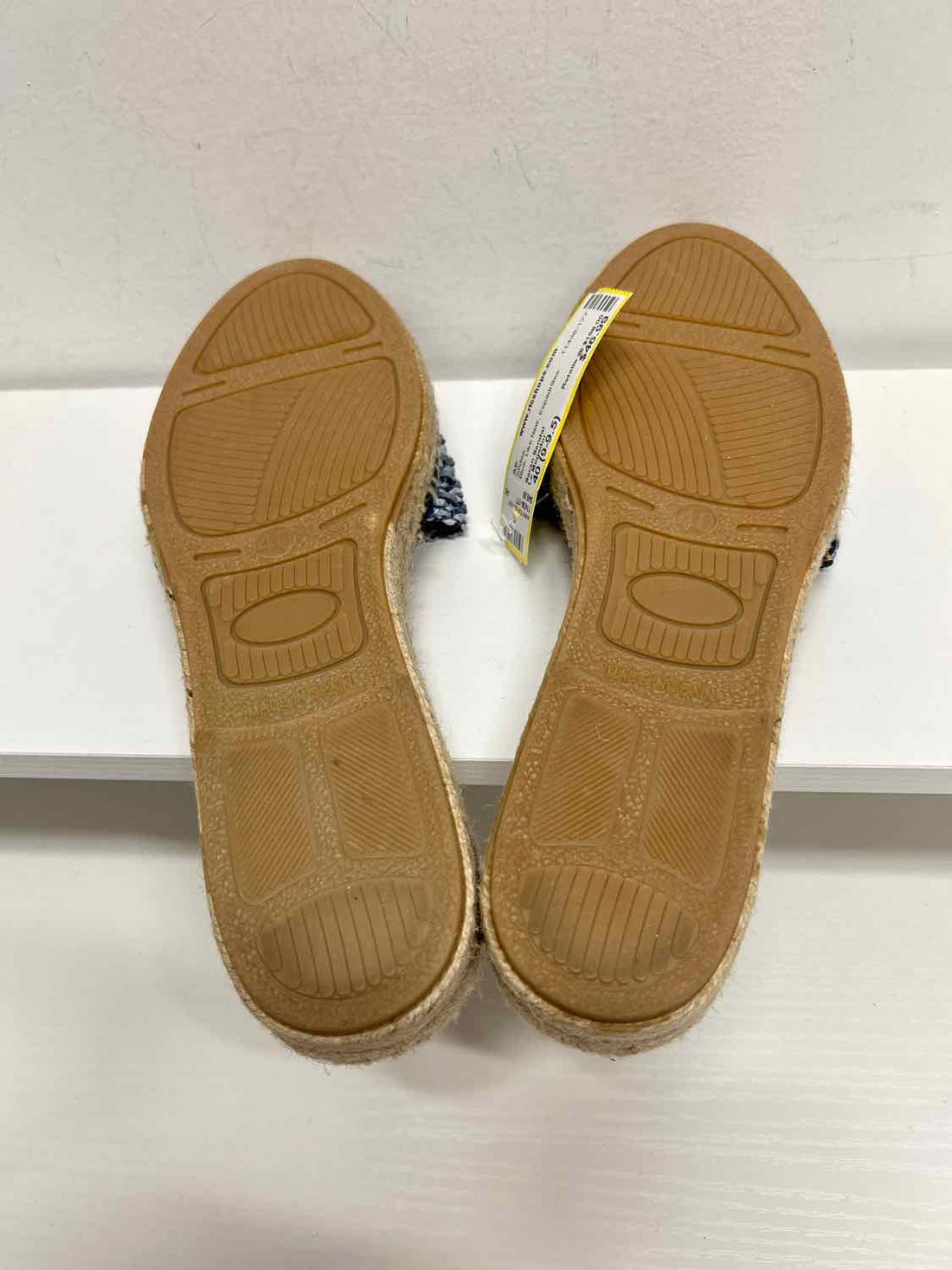 Le Mogador Women Size 40 (9-9.5) Blue Like New Espadrilles Slides