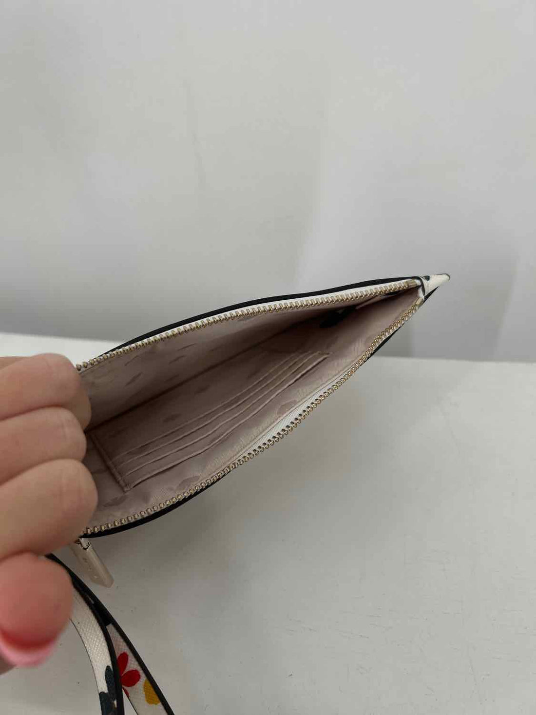 Kate Spade White Floral Saffiano Leather Wallet