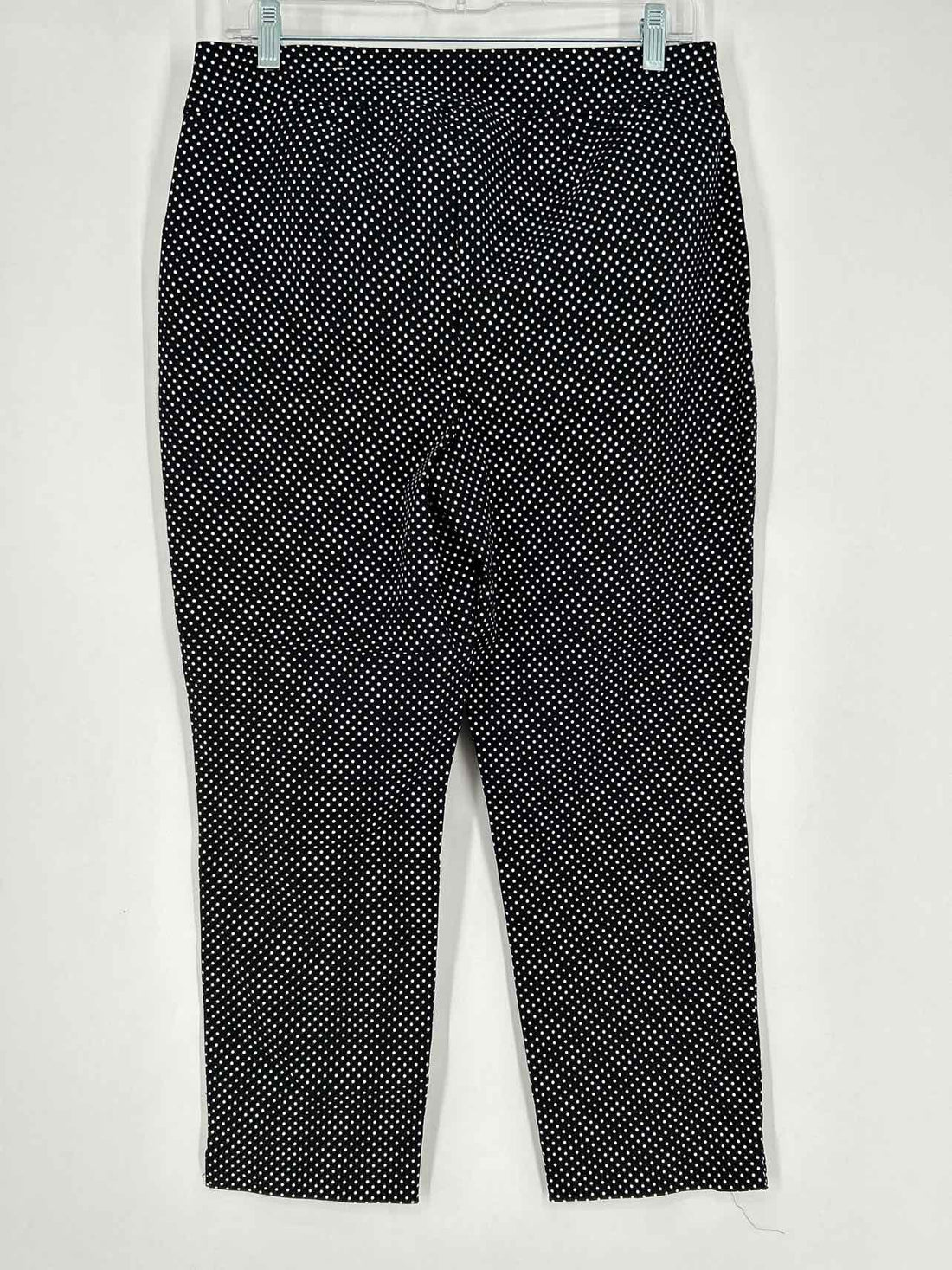 Chicos Size 1 (M) Black & White Polkadot Pants