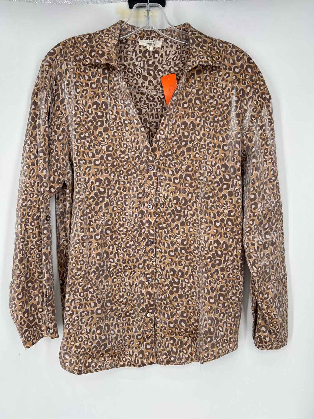 Entro Size S Leopard Shiny Long Sleeve