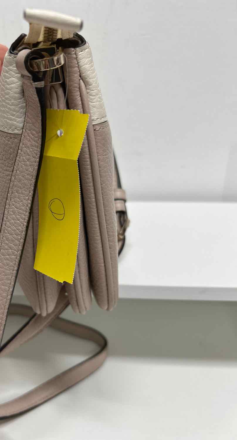 Kate Spade Blush & White Leather Pre Owned Crossbody