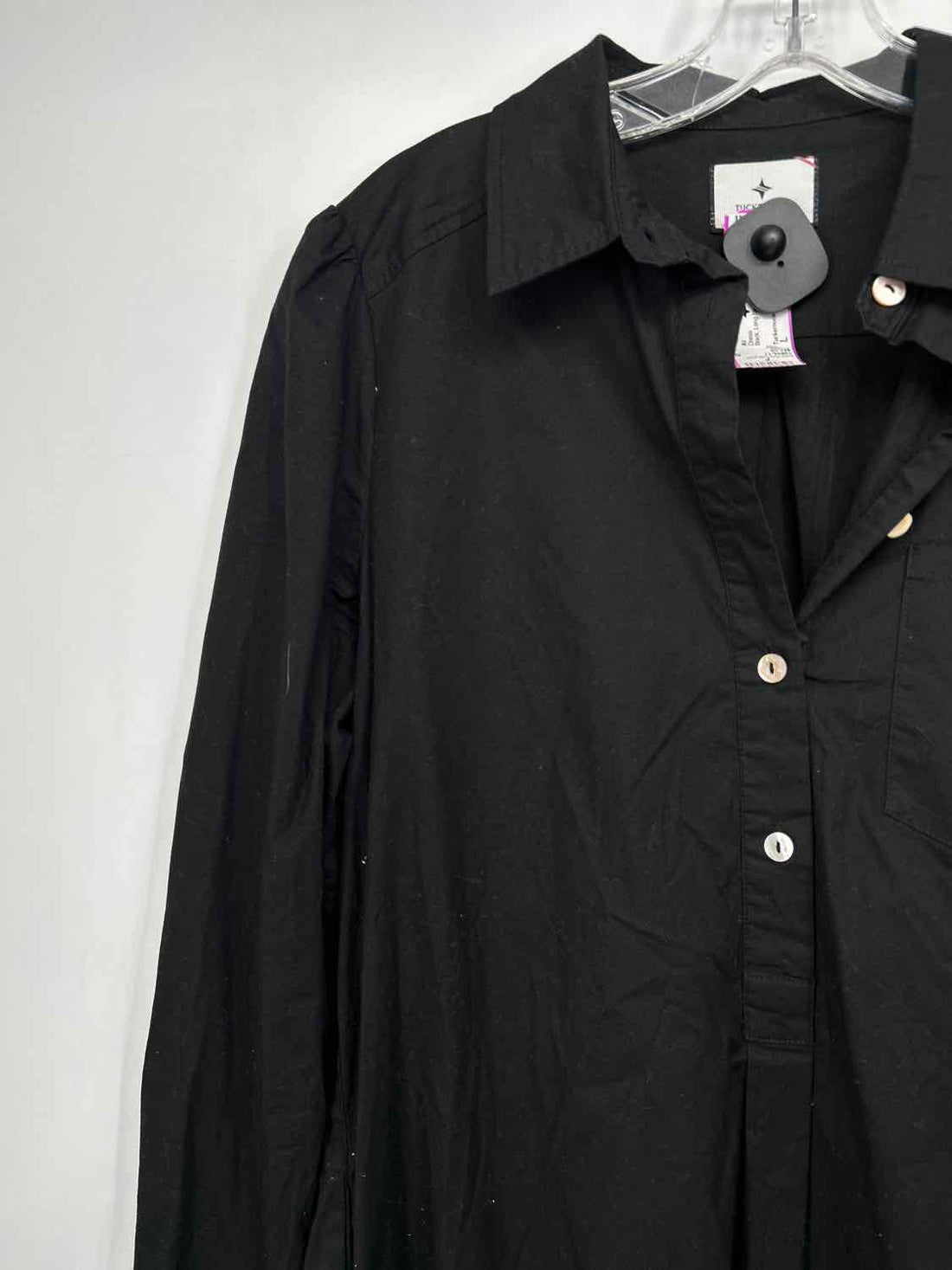 Tuckernuck Size L Black Long Sleeve Dress