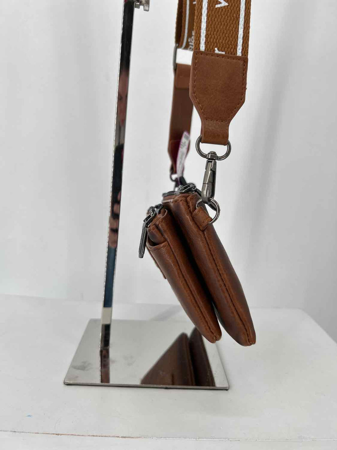 Wrangler Cognac Faux Leather Pre Owned Crossbody