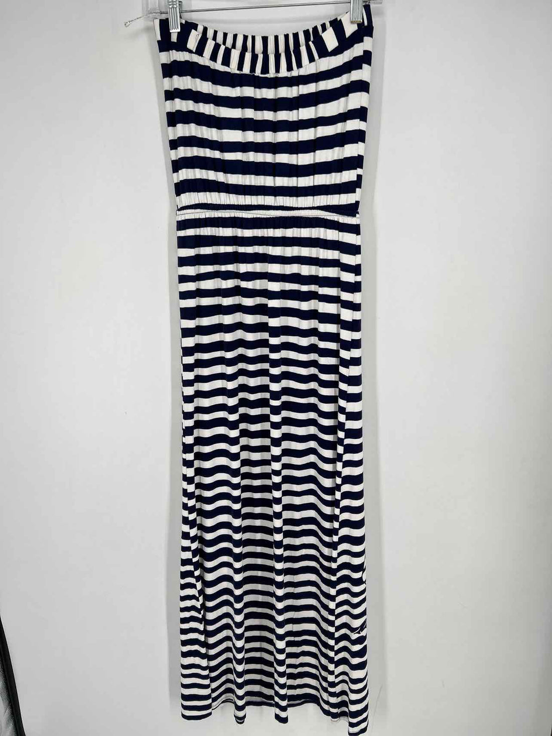 Lilly Pulitzer S Navy & White Striped Strapless Lilly Pulitzer Dress