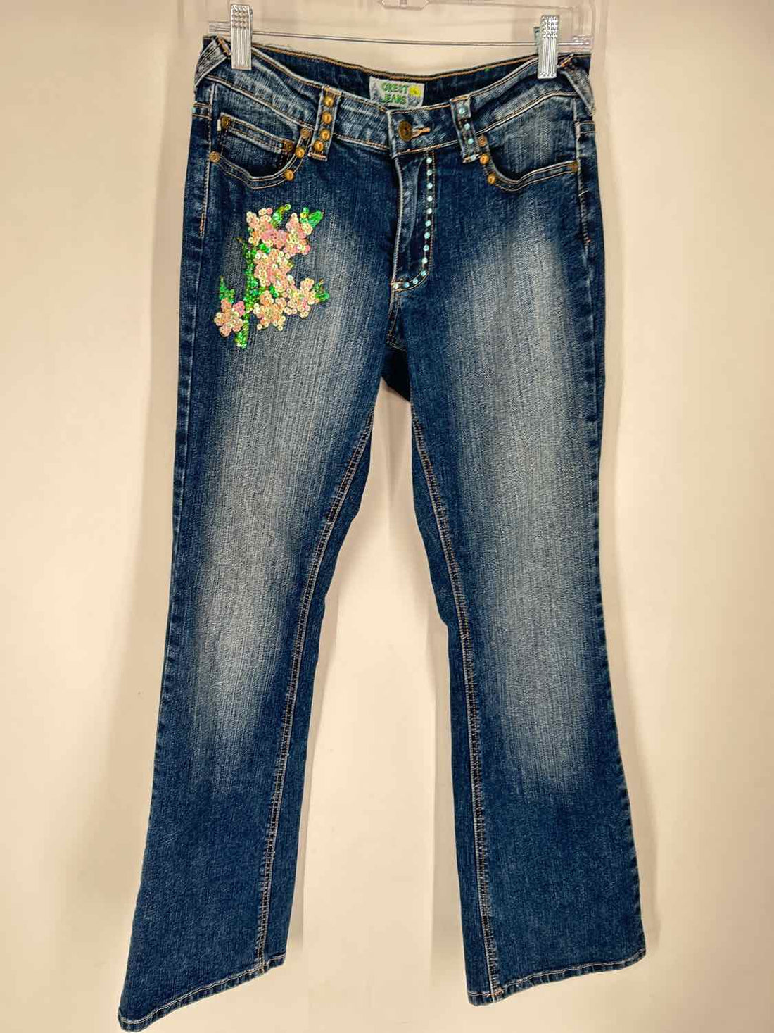 Crest jeans Size 7/8 Dark Wash Sequined Jeans